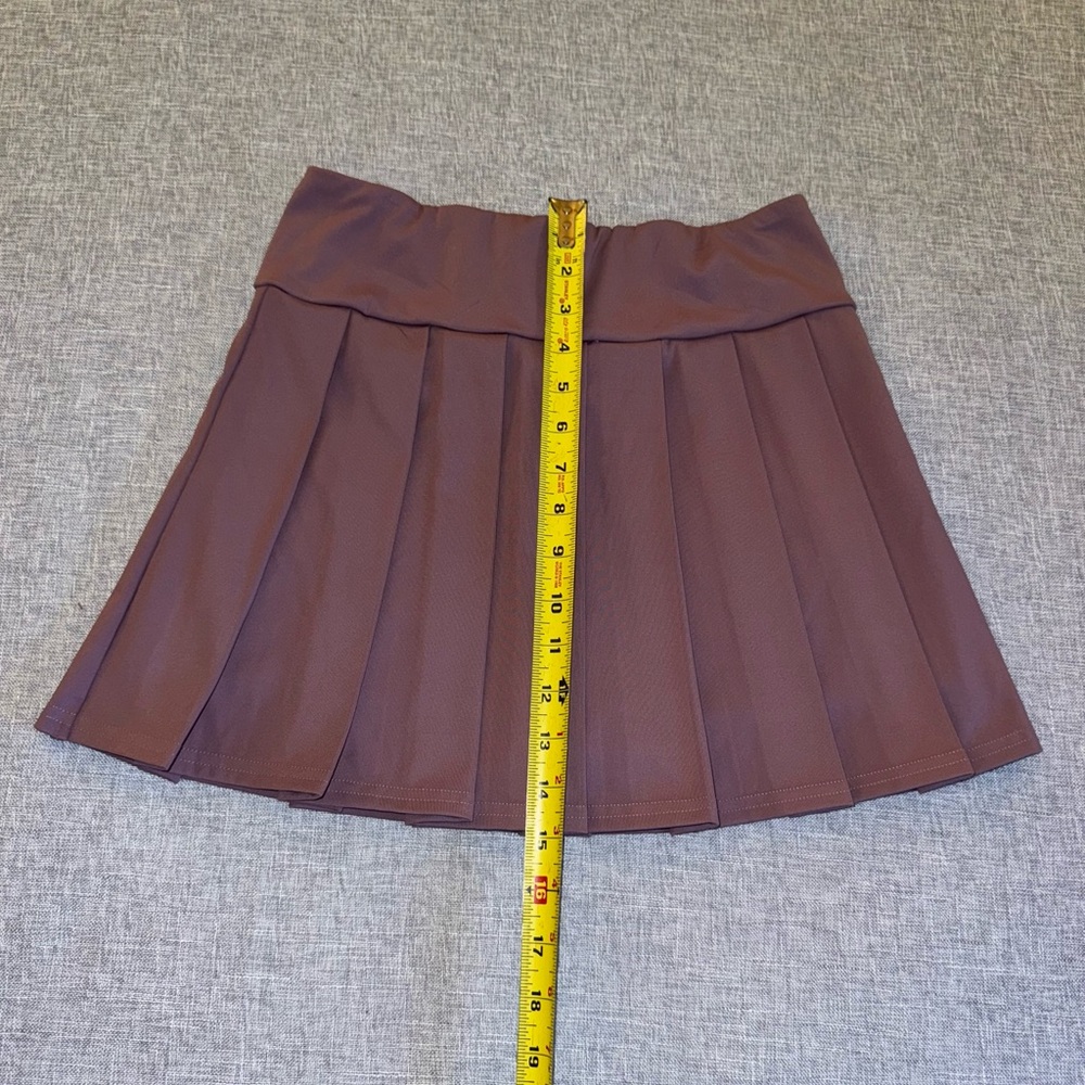 La Kottee Chic Mauve Skater Pleated Mini Skirt Skort - Picture 10 of 13